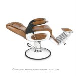 Kadernícke kreslo BARBER bledohnedé