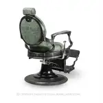 Kadernícke kreslo BARBER BAROK tmavozelené