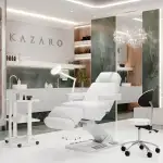 Kozmetické kreslo NIKO  F otočné s ohrevom bledošedé