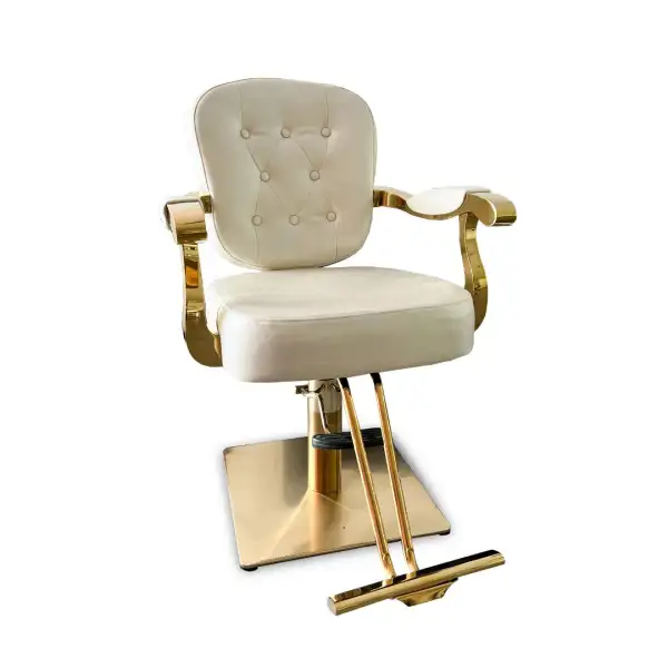 Kadernícke kreslo ANTIQUE GOLD Perleťový