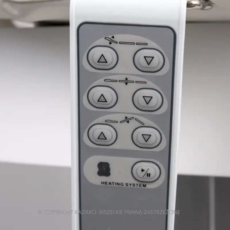 Kozmetické lehátko LUNA T PLUS Pure s ohrevom biele