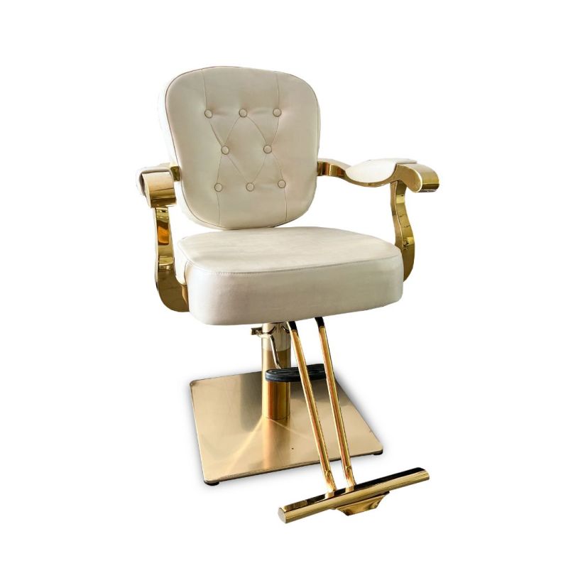 Kadernícke kreslo ANTIQUE GOLD Perleťový